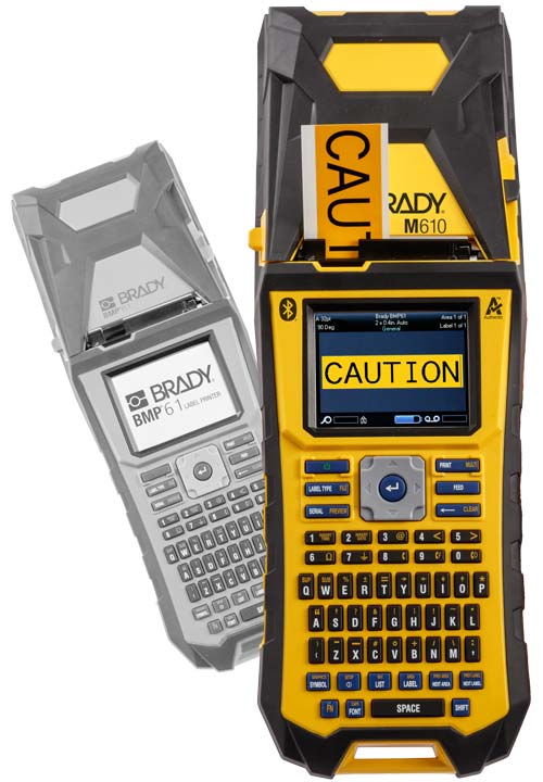 Nová tiskárna M610 před starou tiskárnou BMP61