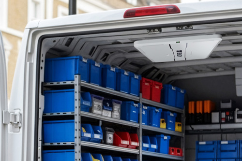 Pevná čtečka RFID v dodávce